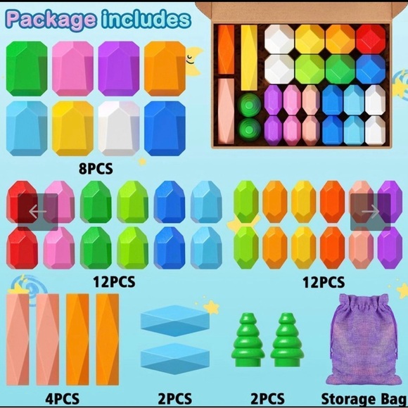 Wooden stacking blocks ( Rurvale ) - Picture 4 of 5